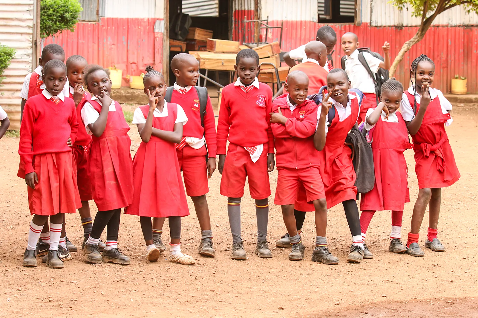 Upper primary students in uniform at Sikri Junior Academy